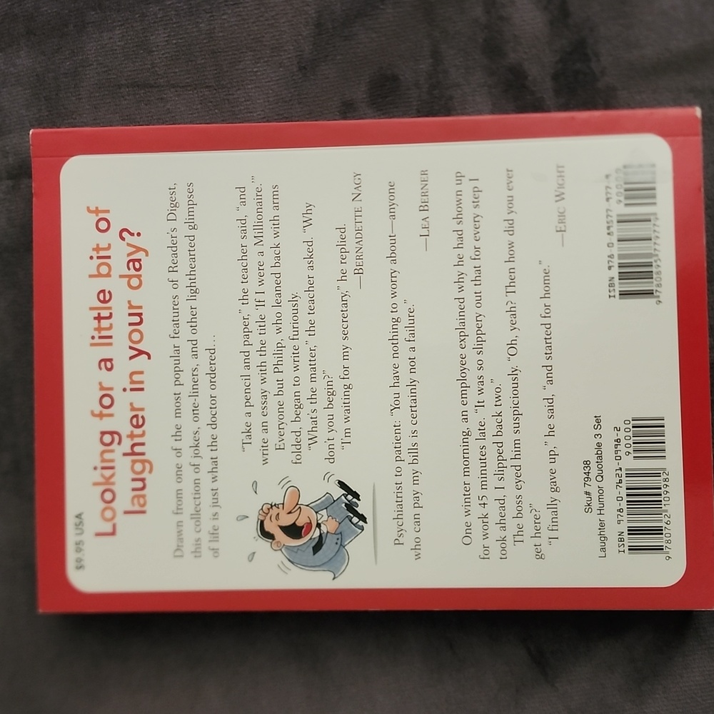 Bundle 3 for $9 2008 READERS DIGEST LAUGHTER THE BEST MEDICINE book - Picture 6 of 6